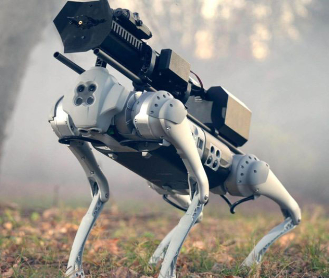 Chien Robot Lance Flammes
